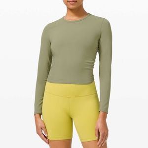 Lululemon All It Takes Long Sleeve *Nulu Rosemary Green Size 2